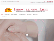 Tablet Screenshot of fremontregionalhospice.com